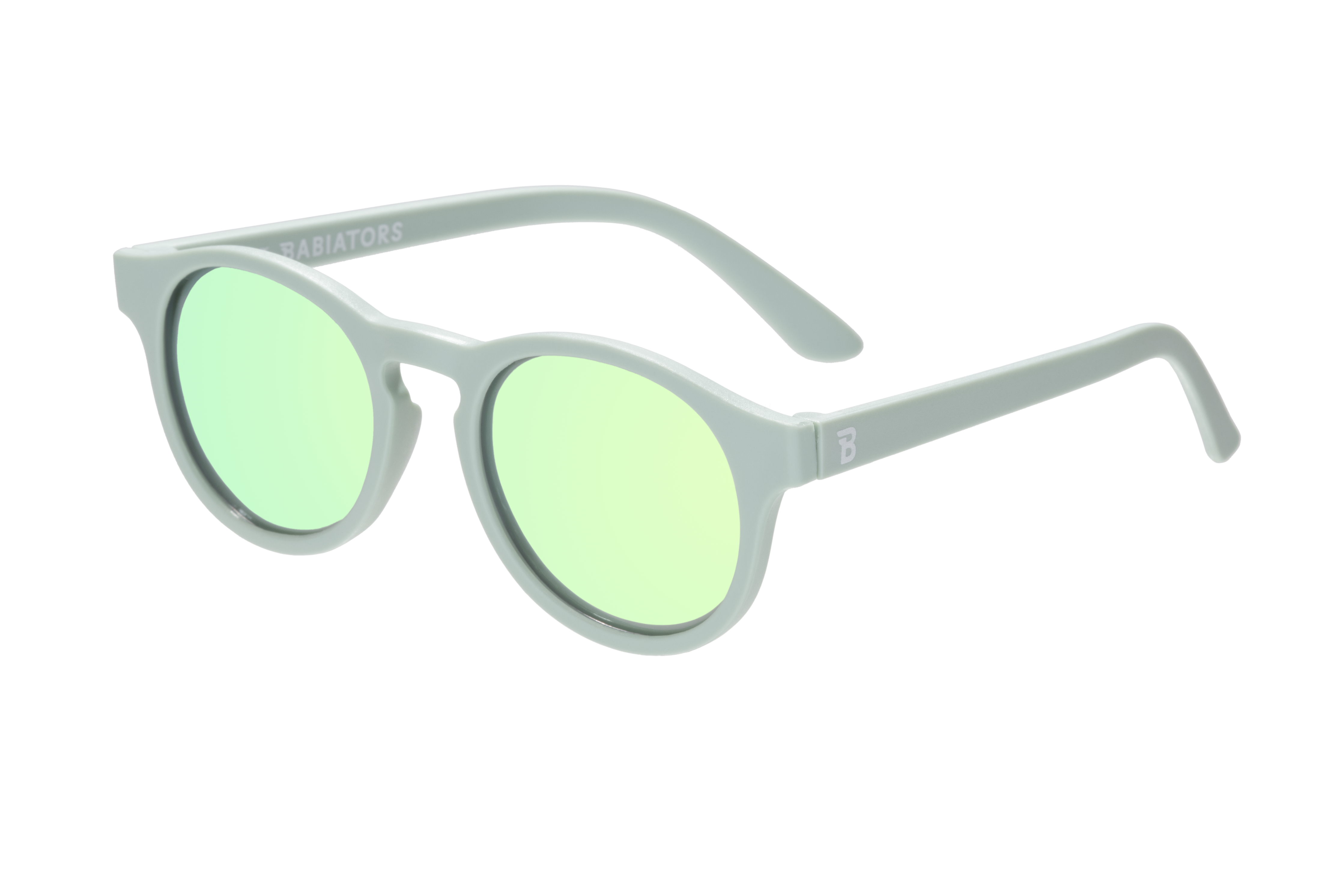 Image of Babiators - Baby and Kids Polarized Keyhole Sunglasses: Seafoam Blue | Seafoam Mirrored Lens