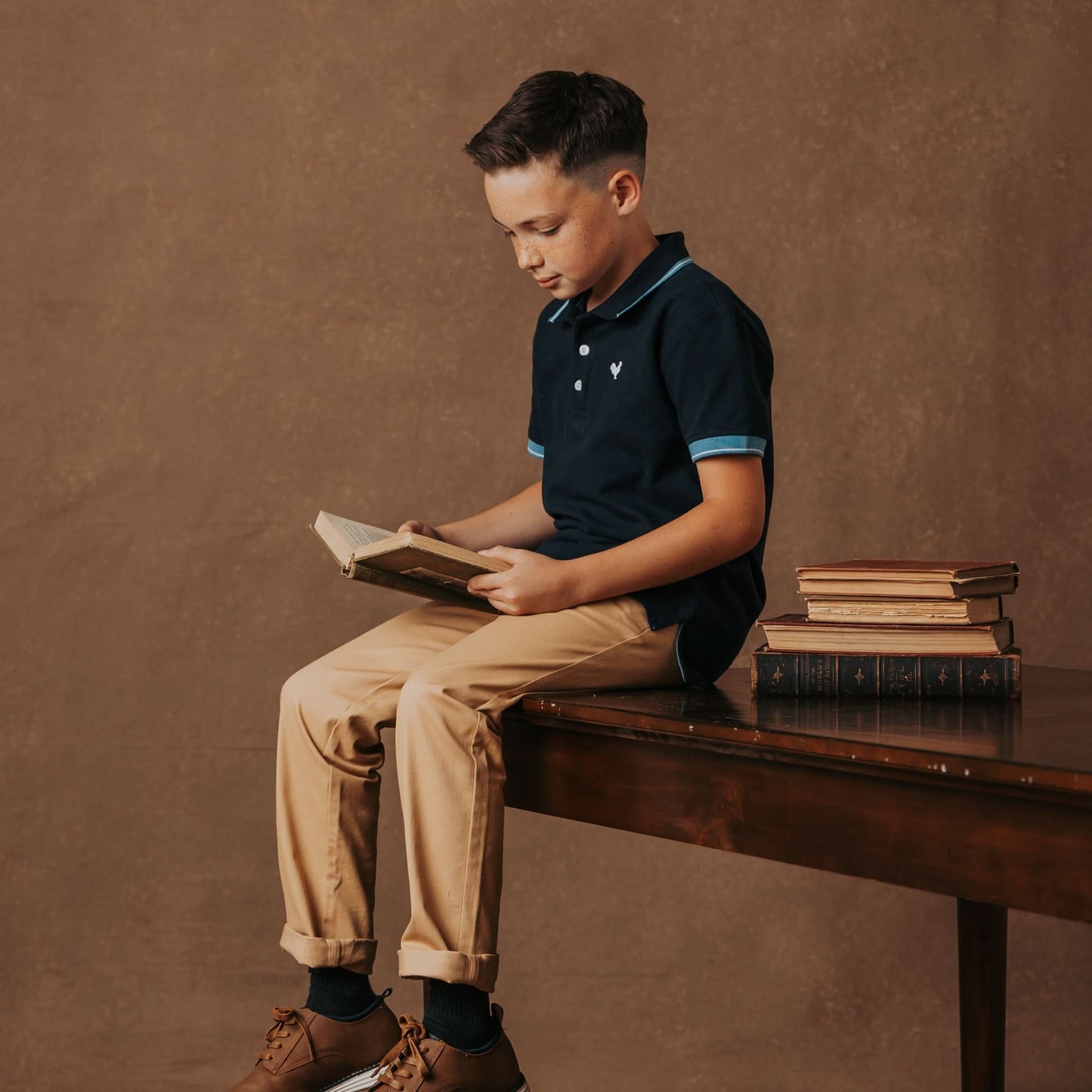 Hope and Henry - Organic Pique Polo