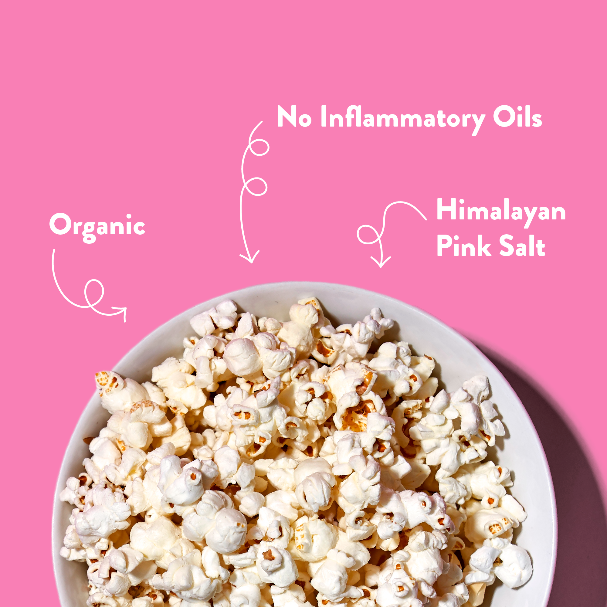 Image of Lesser Evil Organic Popcorn, Himalayan Pink 4.6 oz