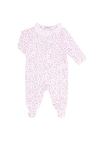 Nellapima - Pink Cheetah Print Crossover Footie