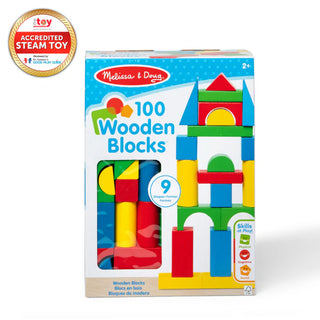 100-Piece Wood Blocks Set
