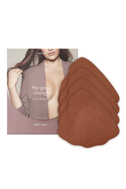 NOOD - Game Changer | Lift & Shape Adhesive Hemp Bra: No 5 Soft Tan / 4