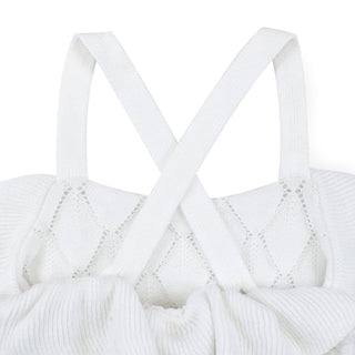 Ruffle Sweater Romper