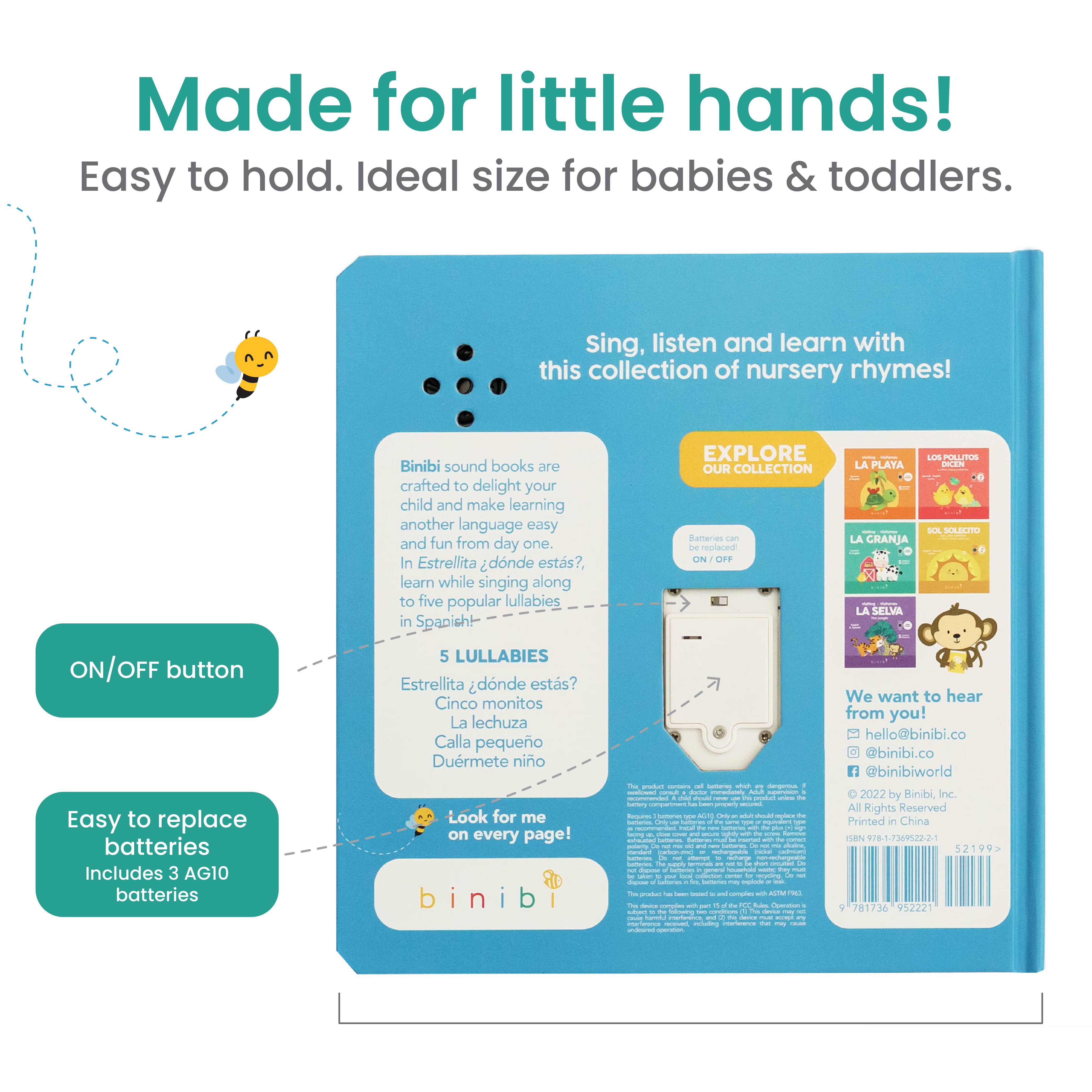 Bilingual Musical Book: Spanish Nursery Rhymes