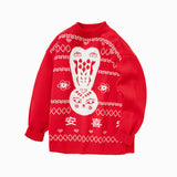 Balabala Kids Girl Bunny Graphic Lapel Sweater