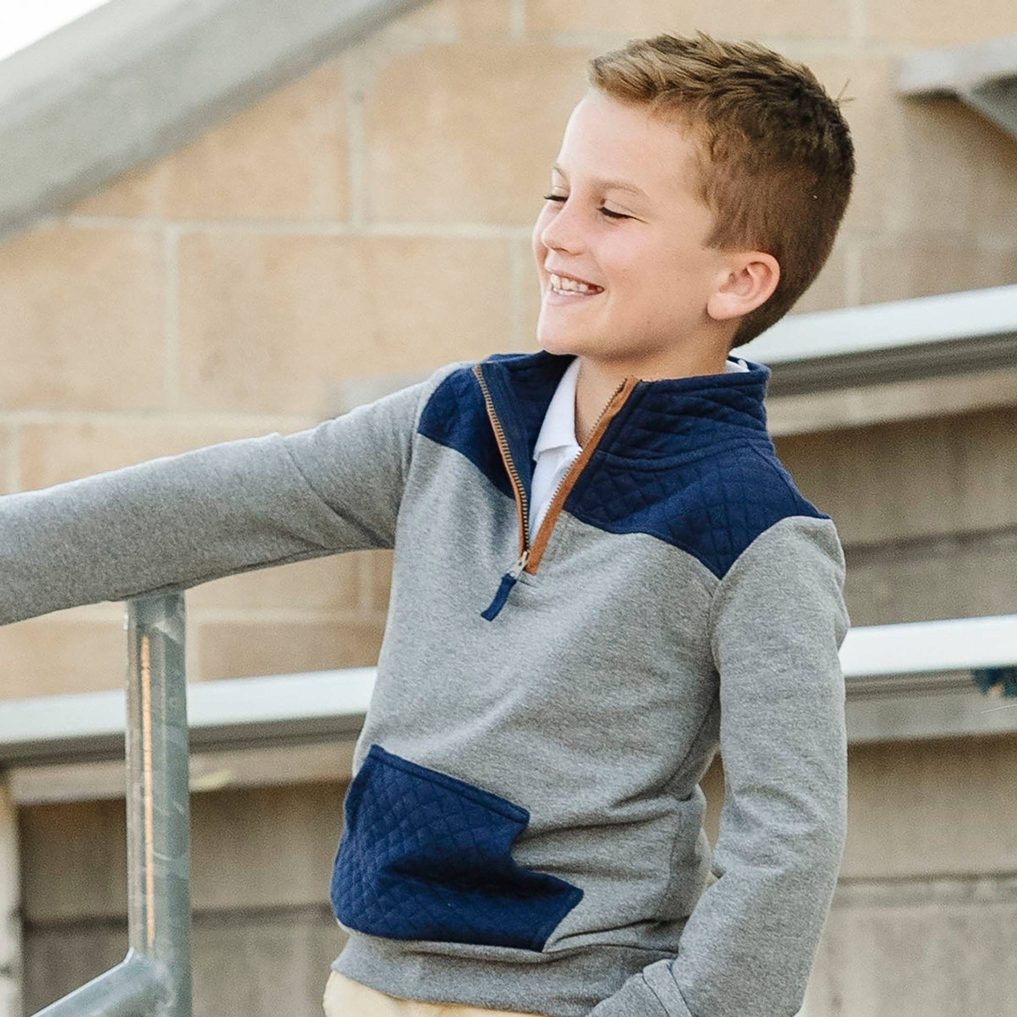 Image of Organic French Terry Half-Zip