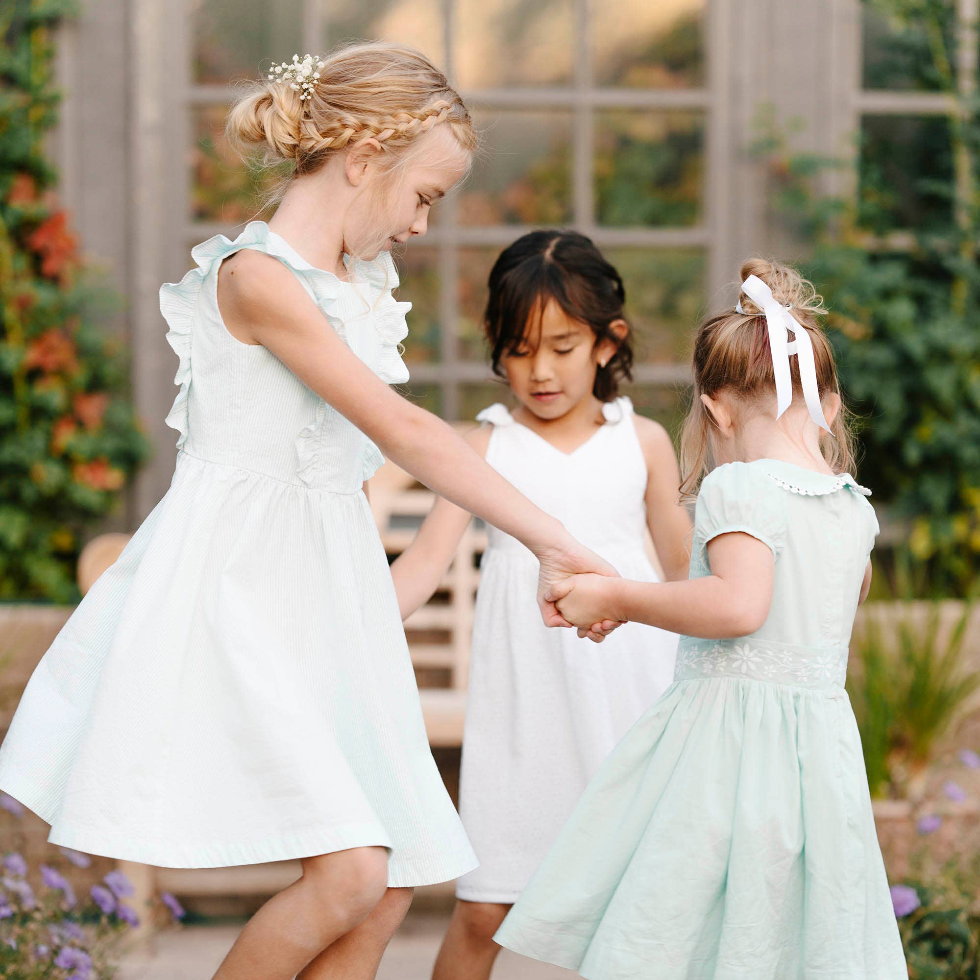 Image of Hope and Henry - Organic Flutter Sleeve Open Back Dress