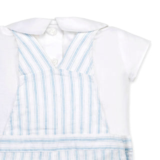 Hope and Henry - Linen Shortie Overall Set