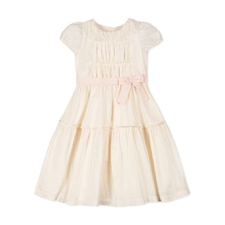 Hope and Henry - Organic Puff Sleeve Tiered Party Dress