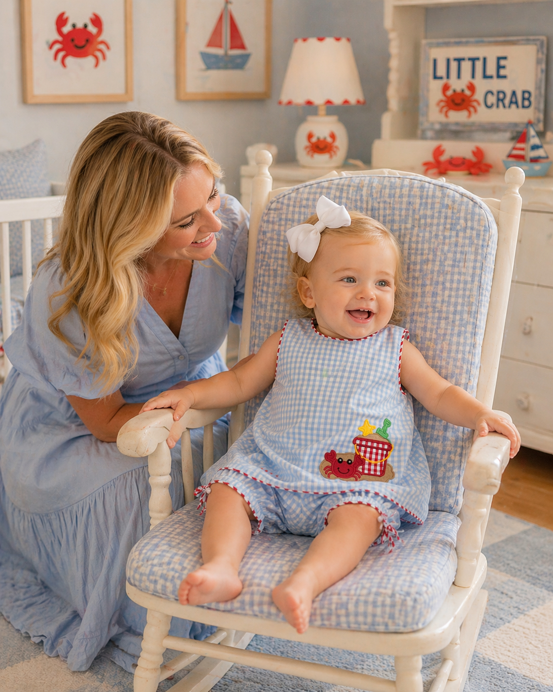 Marco and Lizzy - BABY GIRL CRABS BLOOMER SET