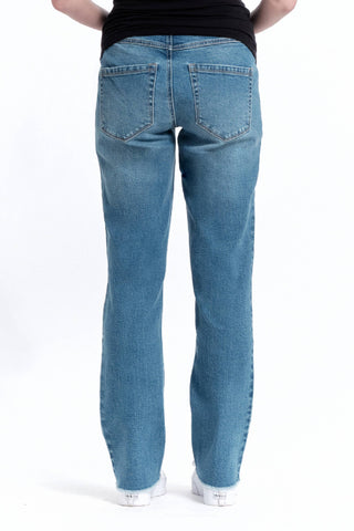 1822 Denim - Maternity 32” Relaxed Straight Leg Jean w/ Bellyband- Samuel