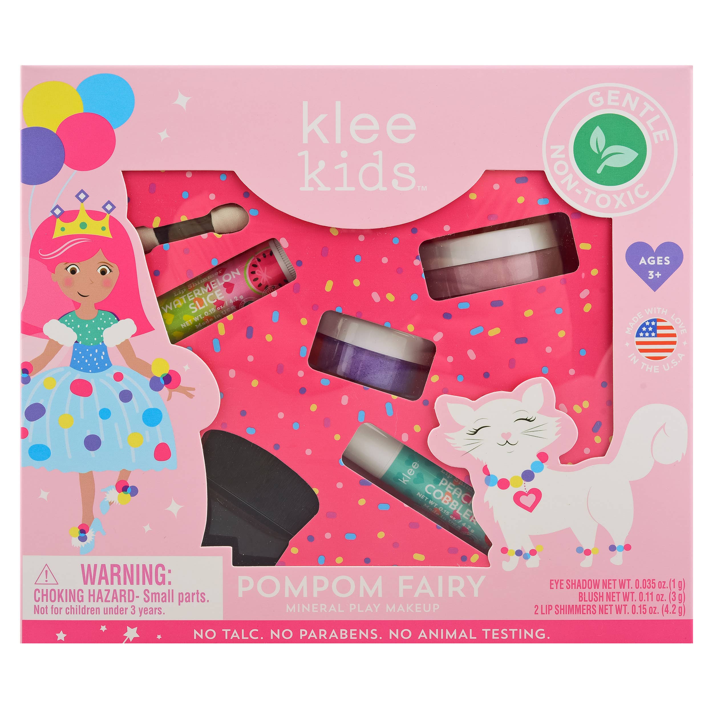 Klee Naturals - Pom Pom Fairy - Klee Kids Natural Mineral Play Makeup Kit: Tea Party Fairy