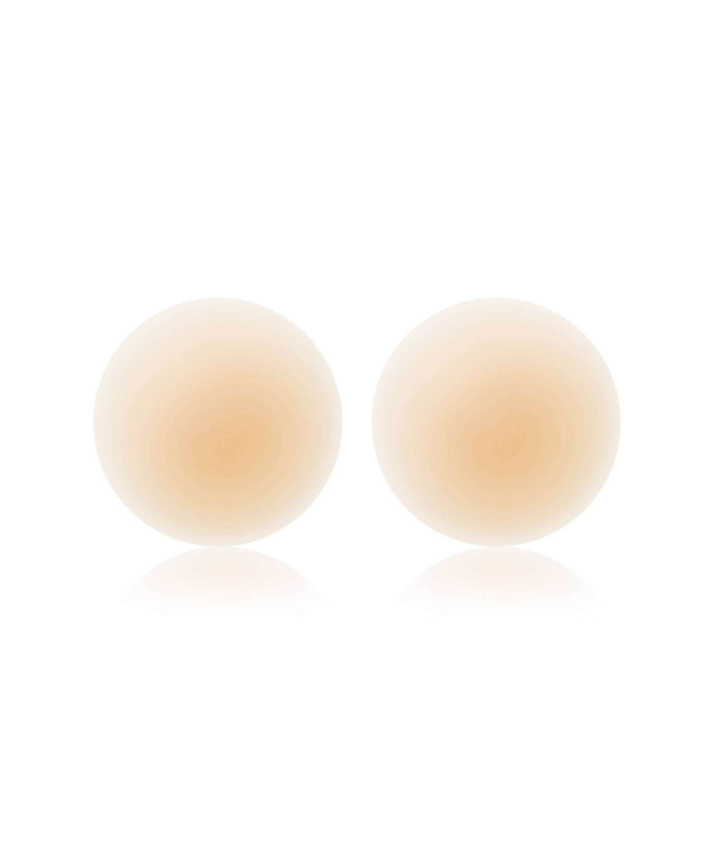 NOOD - No-Show (Round) | Reuasble Adhesive Nipple Covers: 4in. / No 3 Buff