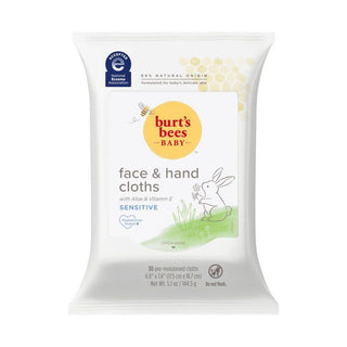 Burt's Bees - Sensitive Baby Face & Hand Cloths With Aloe + Vitamin E