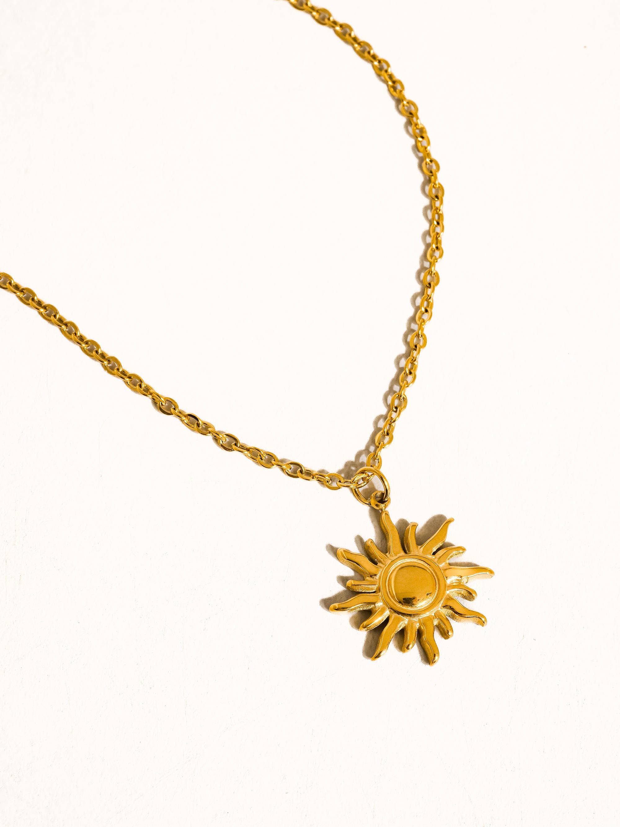 Image of Costa 18K Gold Sun Necklace