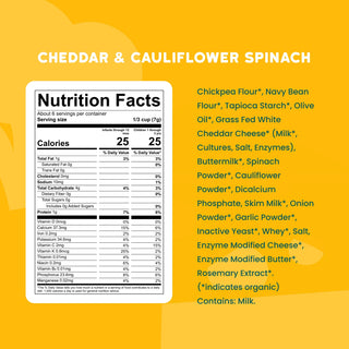 Serenity Kids Cheddar & Cauliflower Spinach Organic Grain Free Puffs