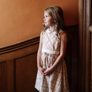 Hope and Henry - Organic Sleeveless Peter Pan Collar Party Dress