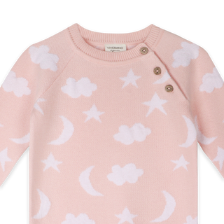 Viverano Organics - Moon & Stars Dream Knit Jumpsuit Romper (Organic Cotton)