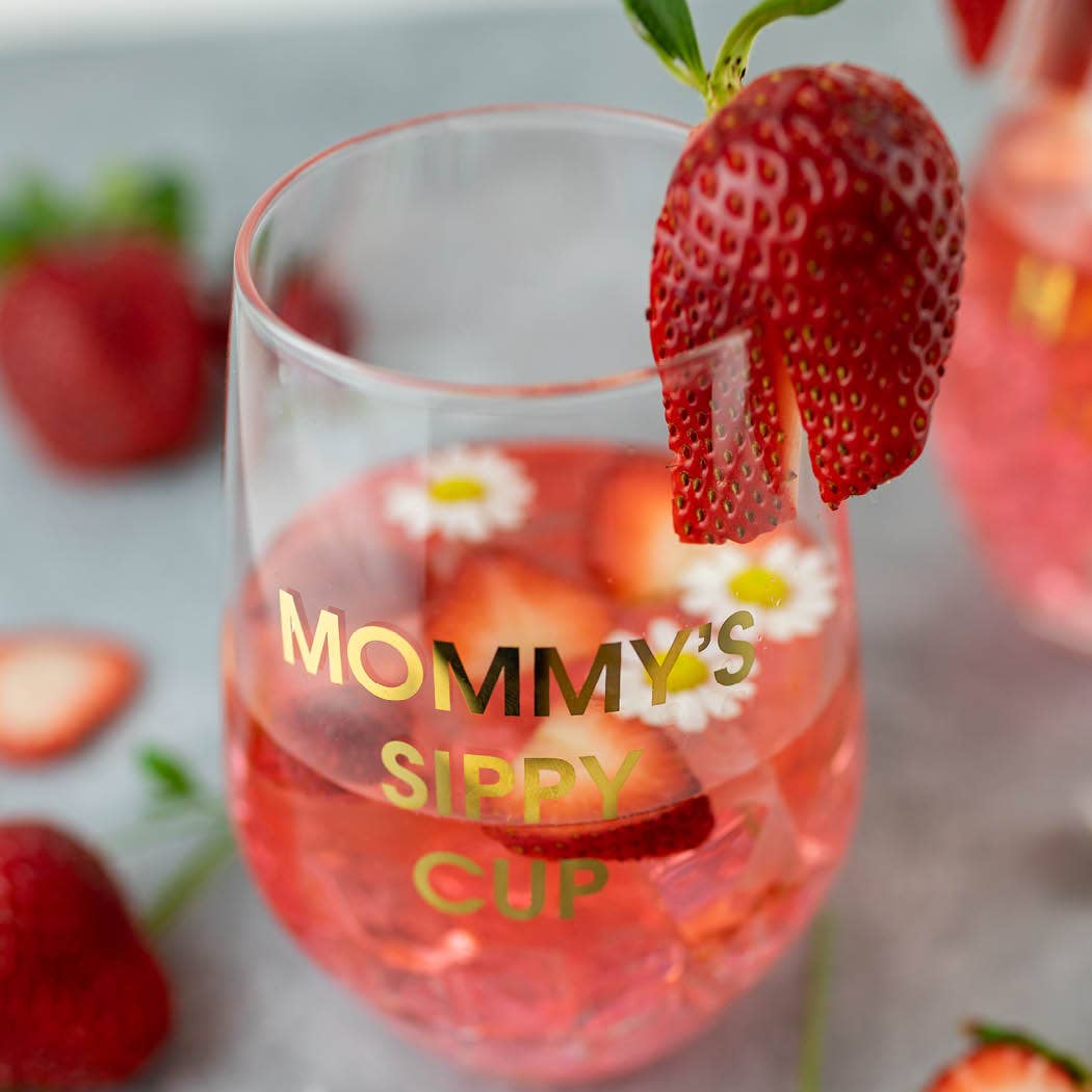 Image of Mommy's Sippy Cup Wine Glass