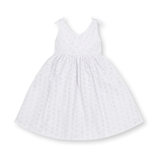 Hope and Henry - Bow Shoulder Organic Swing Dress - Baby