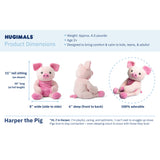 Hugimals World - NEW! Hugimals Weighted Stuffed Animal Harper the Pig