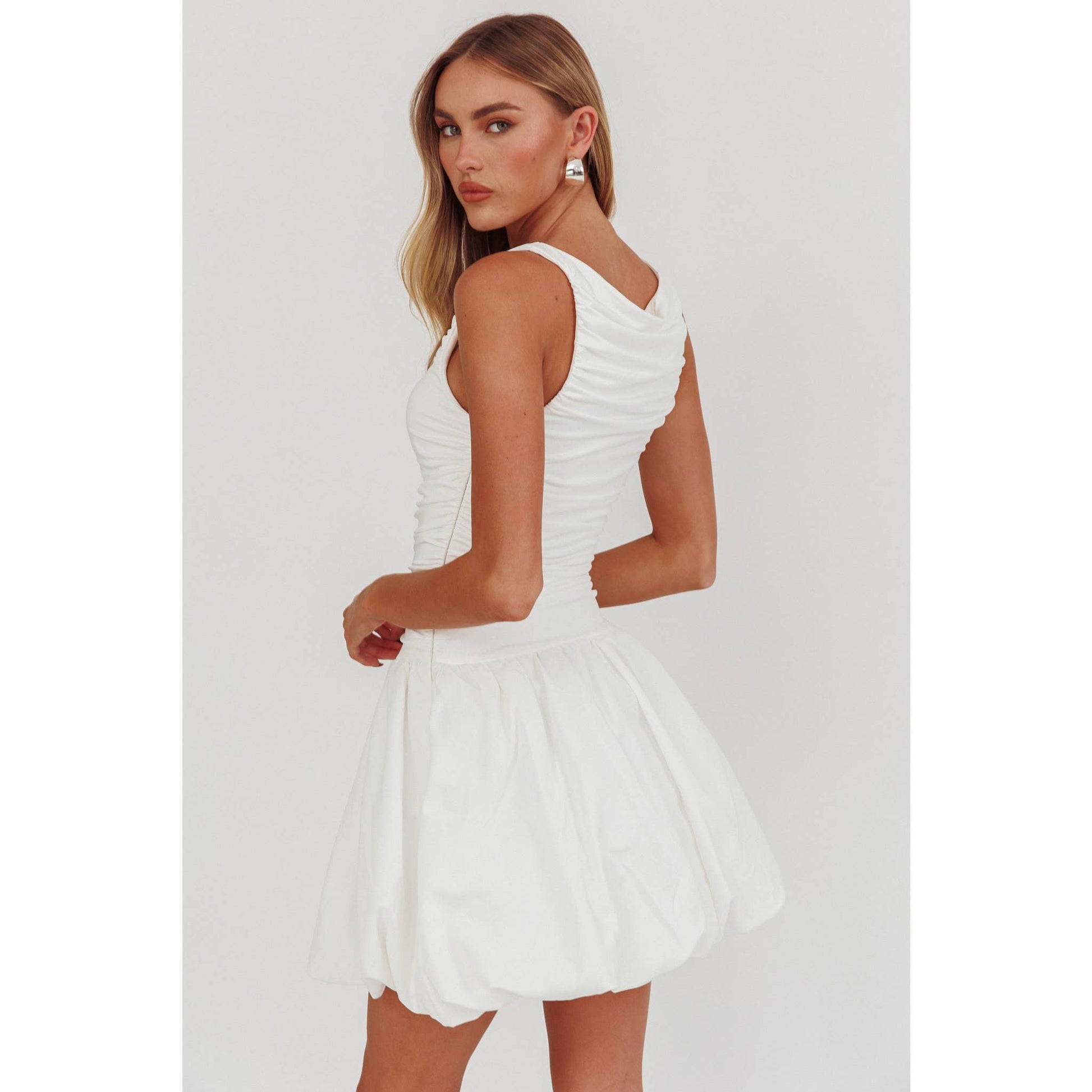 Cloud Puff Mini Dress