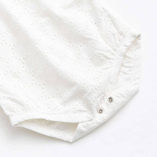 Monica + Andy - Bubble Bodysuit_White Eyelet