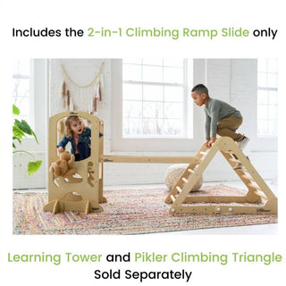 Little Partners - 2-in-1 Climbing Ramp Slide