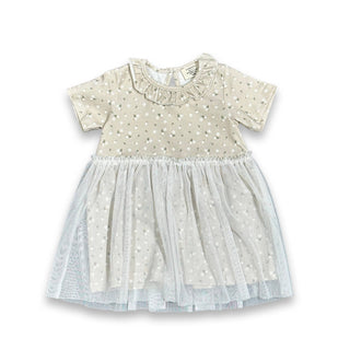 Ditsy Floral Ruffle Collar Tutu Dress