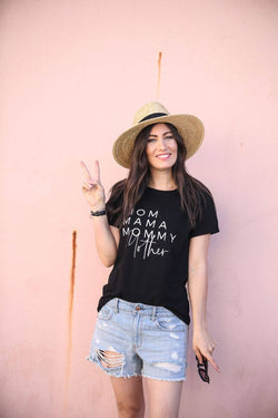 Image of to: little arrows - Mom Names Shirt: L