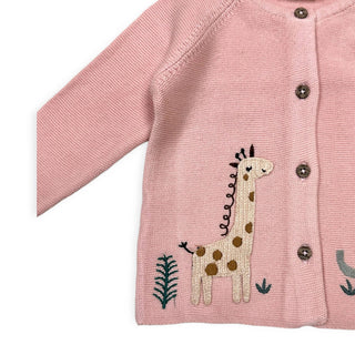 Viverano Organics - Animal Safari Embroidered Baby Cardigan Sweater (Organic)