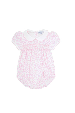 Nellapima - Pink Cheetah Print Smocked Bubble