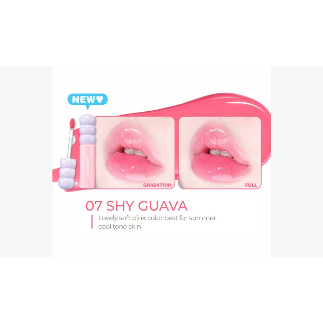 Image of COLORGRAM Fruity Glass Tint Lip Gloss