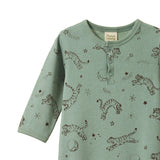 Henley Pyjama Suit - Dream Tigers Lagoon Print