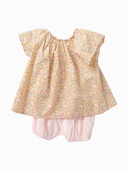 Balabala Sweet Short-Sleeved Suit For Baby Girl