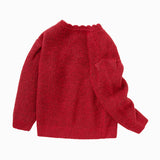 Balabala Toddler Girl Bow Crew Neck Jumper