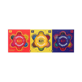 Flower Monaco Pocket Crayons
