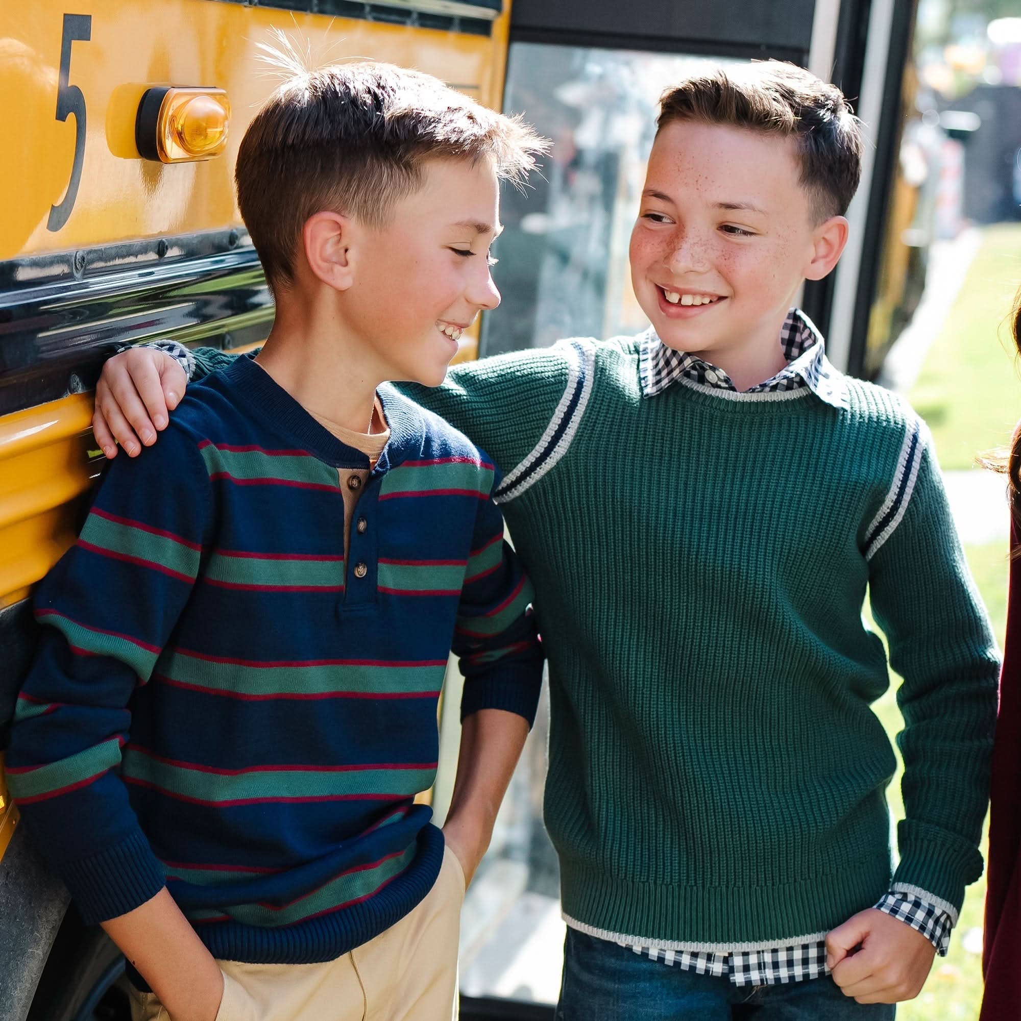 Image of Organic Sporty Crew Neck Sweater