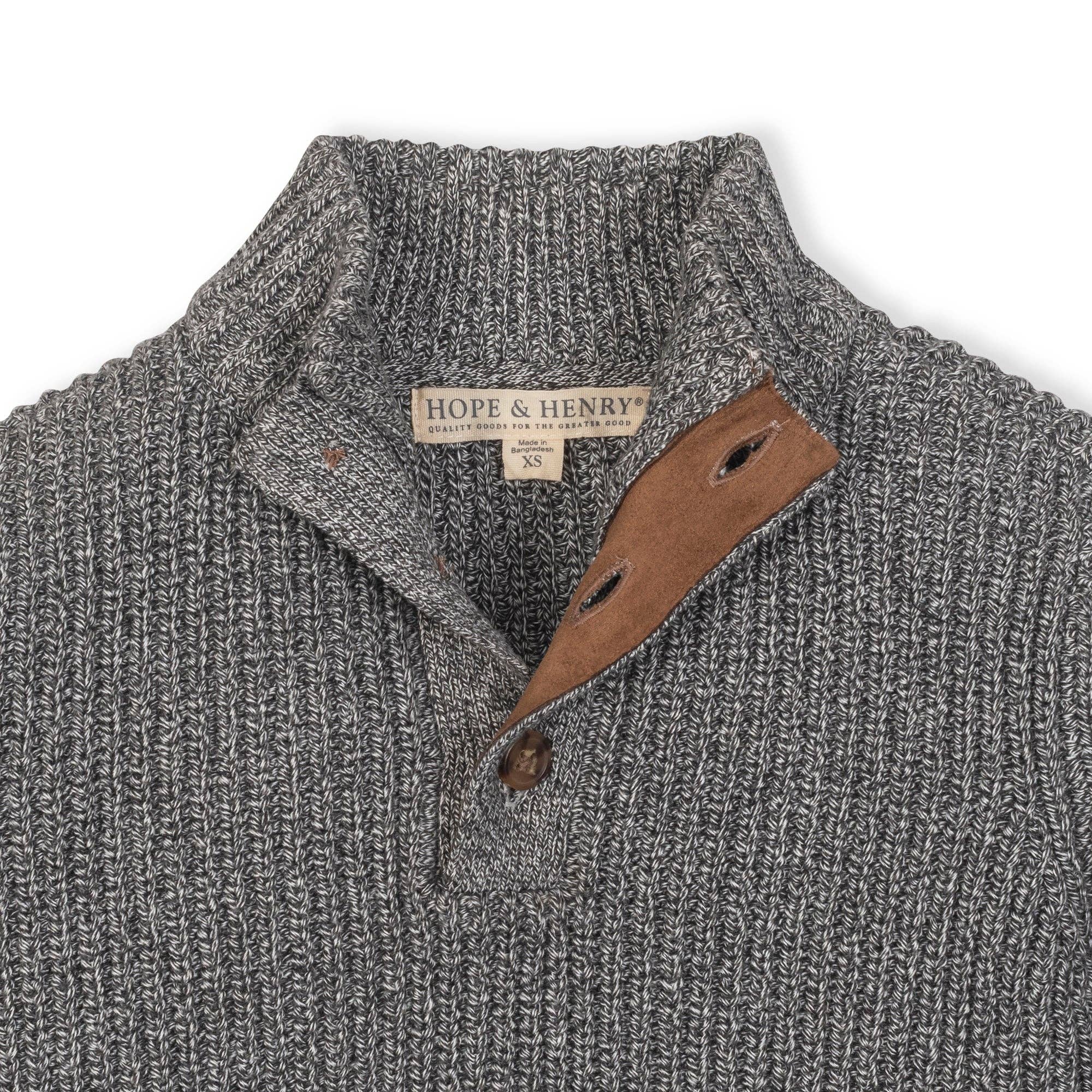 Image of Organic Mock Neck Sweater