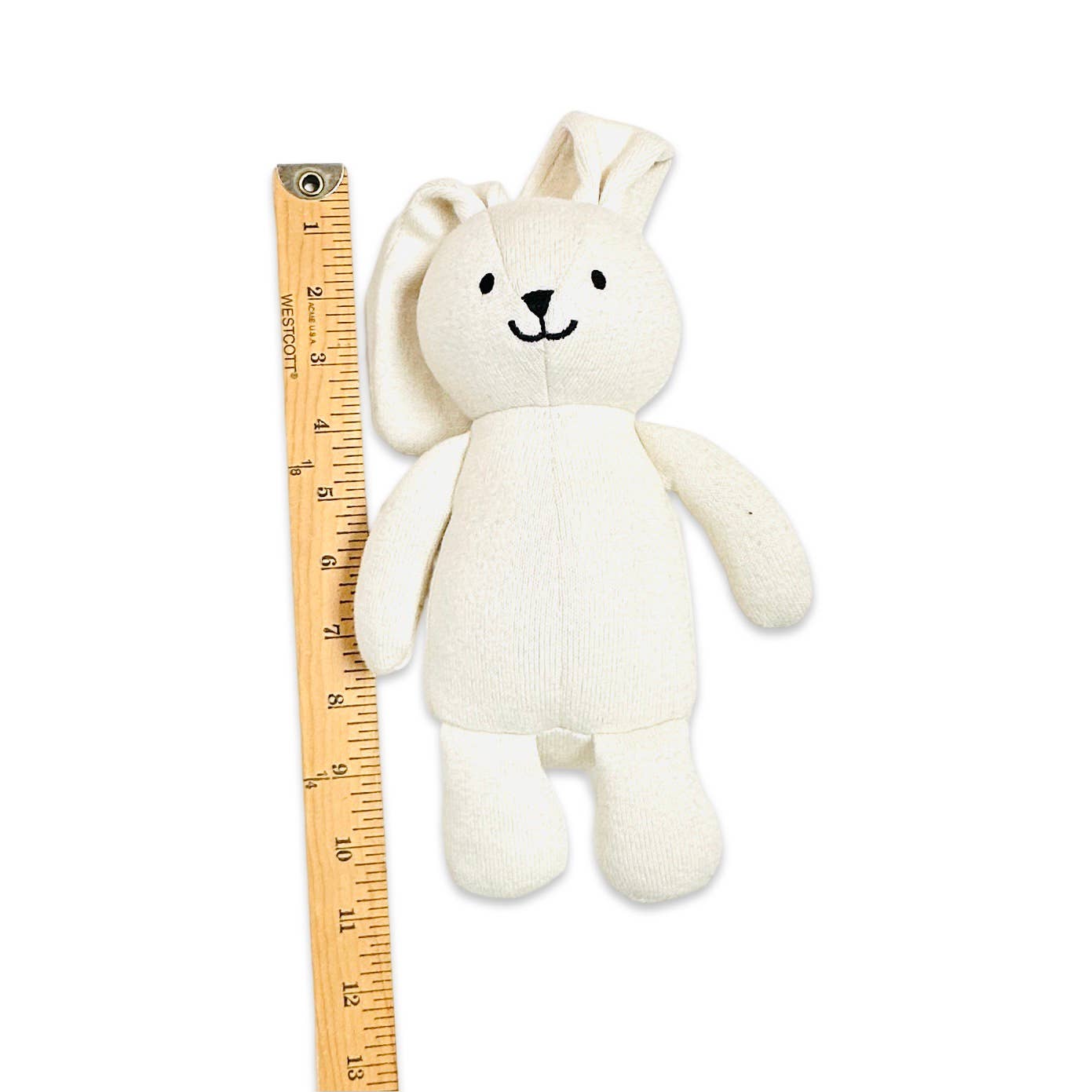 Image of Viverano Organics - Jojo Lil Bunny Knit Stuffed Animal Soft Baby Toy (Organic)