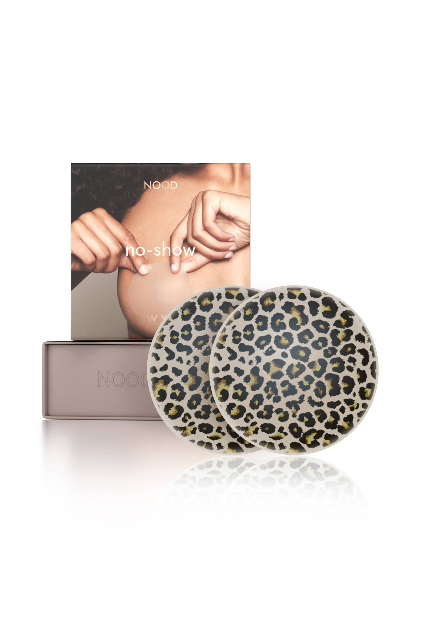 NOOD - No-Show (Round) | Reuasble Adhesive Nipple Covers: 4in. / No 3 Buff