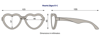Babiators - Polarized Heart Sunglasses: Ages 0-2 / Frosted Pink