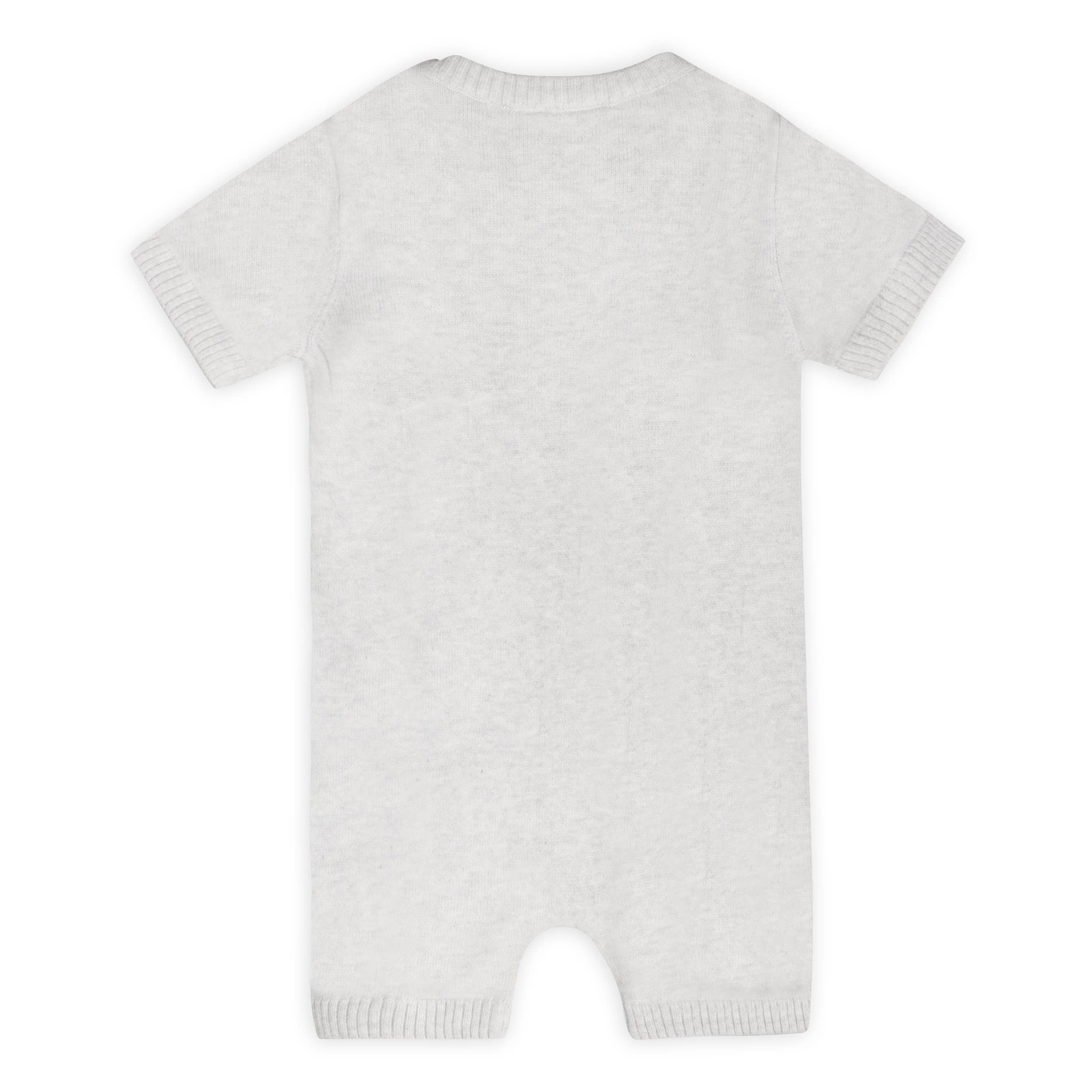 Whale & Bird Embroidered Baby Romper