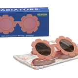 Babiators - Peach Keen Polarized Flower Sunglasses with Mirrored Lens: Ages 6+