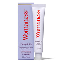 Image of Womaness - Plump It Up - Gentle Retinol Face Serum with Rollerball: 1 oz