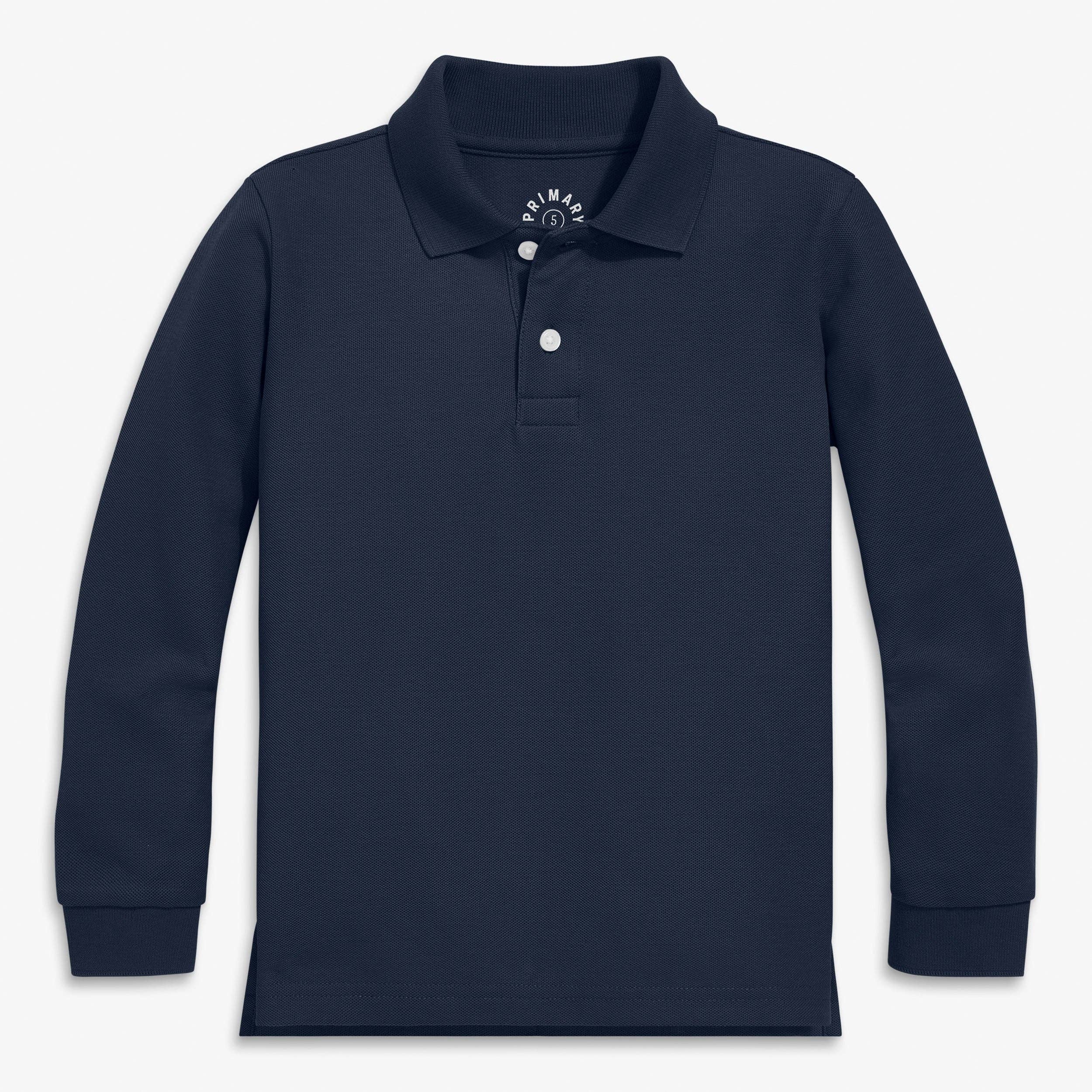 Primary - Long sleeve pique polo