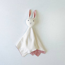 Image of Bunny -Organic Baby Lovey Security Knit Blanket Cuddle Cloth