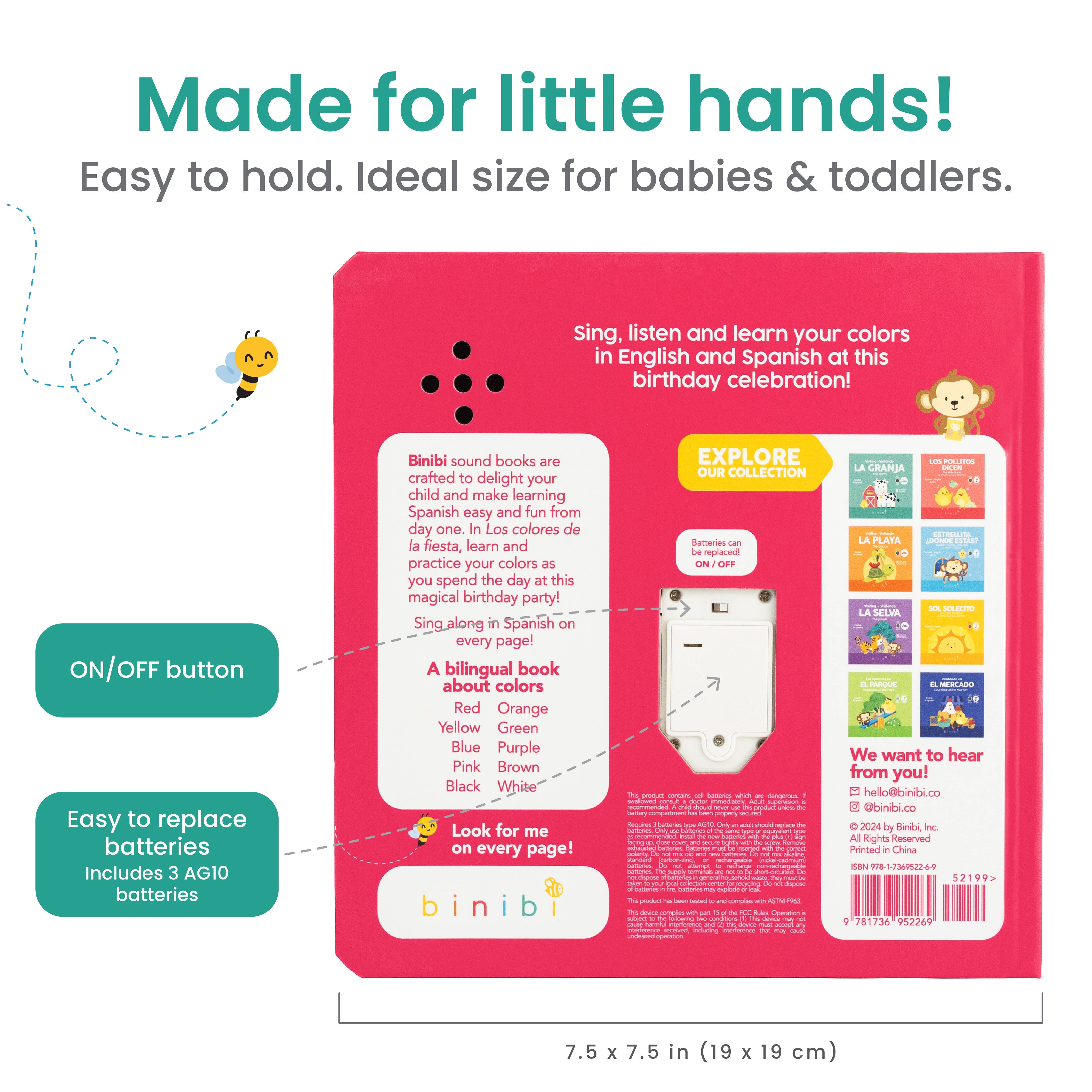 Bilingual Musical Book: Colores de la fiesta