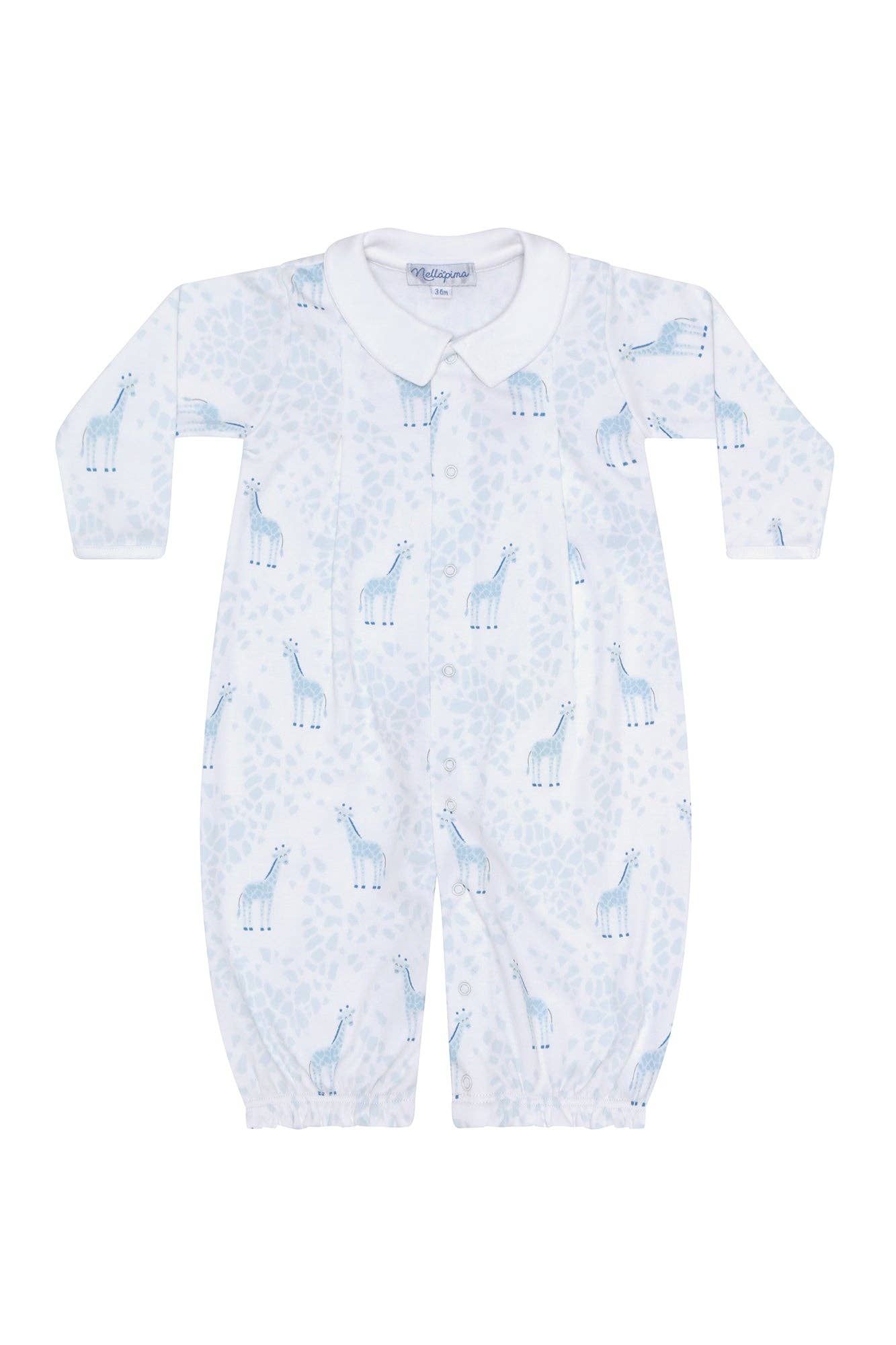 Nellapima - Blue Giraffe Print Converter Gown