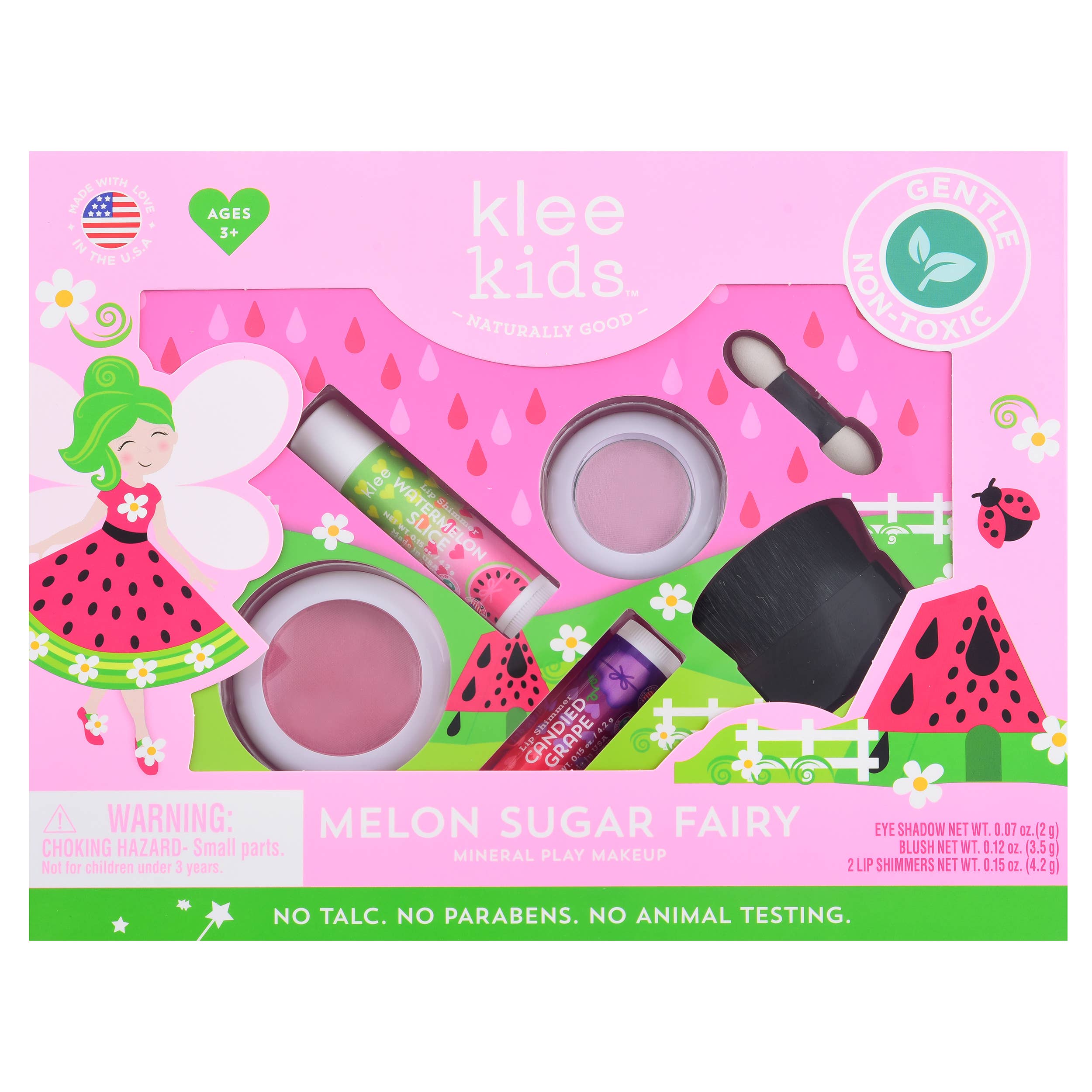 Klee Kids Natural Play Makeup 4-PC Kit: Crystal Palace Fairy